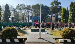 Tingkatkan Sinergitas, Kodim Takalar Bersama Forkopimda Gelar Senam Bersama