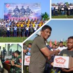 Sambut HUT TNI Ke-78, TNI-Polri Wilayah Sultra Gelar Olahraga Bersama dan Bhakti Sosial