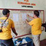 PASTIKAN RAPIH ADMINISTRASI KEAMANAN DAN KETERTIBAN, LAPAS AMPANA UPDATE PAPAN KONTROL DAFTAR ISI BLOK HUNIAN