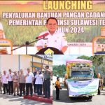Pj Gubernur Sultra Launching Penyaluran CPP Komoditas Beras 10 Kg Kepada 219.428 KPM Se-Sultra