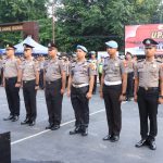 Kapolres Takalar Pimpin Upacara Laporan Kenaikan Pangkat 64 Personelnya