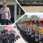Kapolres Konut Pimpin Apel Konsolidasi Personel Pengamanan pemilu BKO Polda Sultra