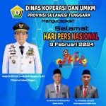 Dinas Koperasi dan UMKM Sultra Mengucapkan Selamat Hari Pers Nasional 2024