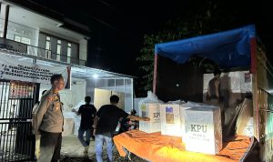 Polres Takalar Kawal Pergeseran Kotak Suara dari PPK ke Gudang Logistik KPU