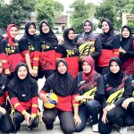 Bhayangkari Kompi 3 Lotim vs Persit Koramil Keruak Sparing Bollyball