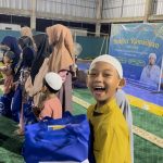 SENYUM Gembira Faiq saat Silaturahmi PLN Indonesia Power UBP Asam Asam bersama Harapan Bersama Anak Yatim dan Dhuafa