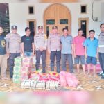 Bentuk Peduli, Kapolres Konawe Utara Gerak Cepat Bantu Korban Kebakaran