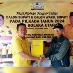Bentuk Keseriusan Maju Sebagai Balon Bupati Kolut 2024, H. Jumarding Mendaftar di Partai Golkar