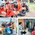 Scooter Semeton Sasak Lotim Bagi Takjil Sasar Pemudik di Pertamina Rempung
