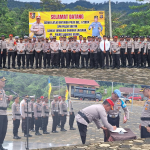 Kapolres Konut Pimpin Upacara Penerimaan 51 Siswa Latihan Kerja Diktuk Polri SPN Polda Sultra