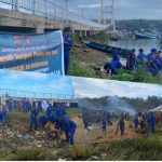 World Ocean Day, Ditpolairud Polda Sultra Bersih-bersih Pantai dan Laut di Kendari