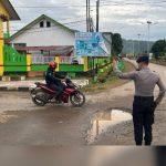 Giat Strong Point, Polres Konut Gelar Personel Atur Kamseltibcar Lalu Lintas Jalan