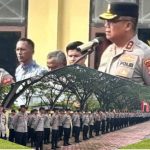 Apel di Mako Polres Konawe, Kapolda Sultra : Ingatkan Jaga Institusi Polri dan Netralitas Polri dalam Pilkada 2024
