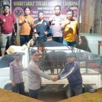 Sambut Hut Bhayangkara Ke-78, Polsek Wiwirano Serahkan 35 Paket Sembako dan 2 Hewan Kurban