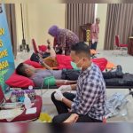Polres Konut Gelar Donor Darah, Bakti Kesehatan Sambut Hut Bhayangkara Ke-78 dan HKGB Ke-72