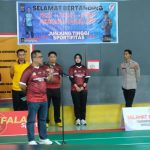 Sambut Hari Bhayangkara ke-78, Kapolda Sultra Buka Turnamen Badminton Antar Personel