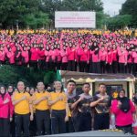 Meriahkan HKGB Ke-72, Bhayangkari Sultra Gelar Olahraga Bersama dan Bazaar Murah UMKM