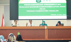 Pj Bupati Takalar Bersama Pj Ketua TP PKK Hadiri Rapat evaluasi KLA