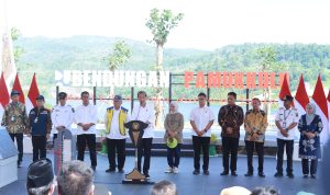 Pj Bupati Takalar Dampingi Presiden Jokowi Dalam Acara Peresmian Bendungan Pamukkulu