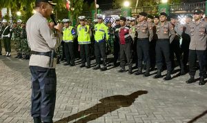 Ratusan Personil Polres Takalar Amankan Kepulangan Jamaah Haji Asal Takalar