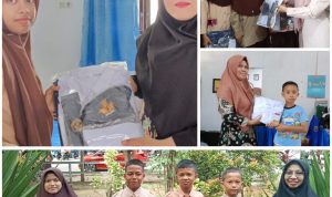 Wujud Kepedulian, SMPN 2 Takalar Salurkan Bantuan Seragam Sekolah Gratis Bagi Siswa Kurang Mampu