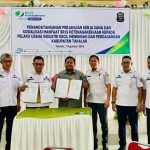 Penandatanganan Perjanjian Kerjasama dan Sosialisasi Manfaat BPJS Ketenagakerjaan Bagi Pelaku Usaha di Kabupaten Takalar