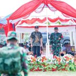 Resmi Dibuka Bupati Morut, TNI Kerjakan Jalan Uempanapa – Lemowalia melalui program TMMD
