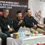 KPU Morowali Utara Laksanakan Giat Penetapan Nomor Urut Paslon Calon Bupati Dan Wakil Bupati Morut