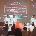 KPU Morut Laksanakan Debat Kandidat Perdana Pasangan Cabup dan Cawabup Morut