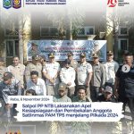Satpol PP NTB Laksanakan Apel Kesiapsiagaan Dan Pembekalan Anggota Satlinmas PAM TPS Menjelang Pilkada 2024
