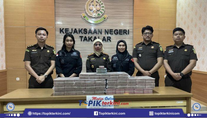 Kejari Takalar Eksekusi Rp 7 Miliar Kerugian Negara dari Korupsi Penambangan Pasir Laut