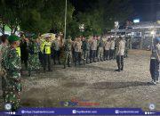 Sinergi Polri-TNI, Kapolsek Bangkala Pimpin Pengamanan Malam Takbiran Idul Fitri 2025