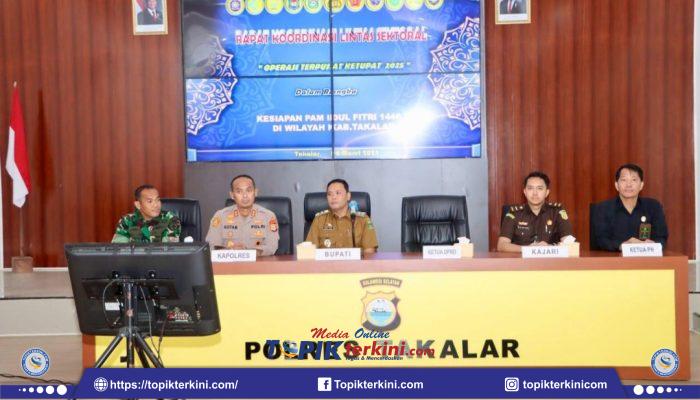 Polres Takalar Gelar Rapat Koordinasi Lintas Sektoral Operasi Ketupat 2025