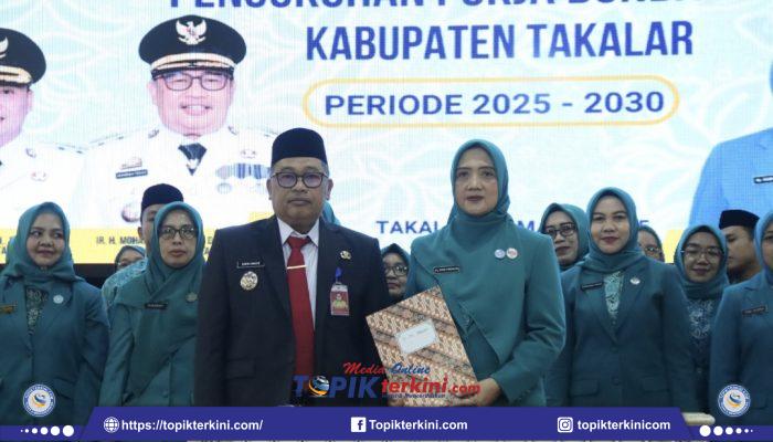 Daeng Manye Lantik Pengurus TP PKK Takalar Masa Bakti 2025-2030
