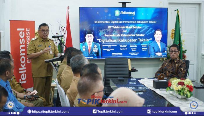 Implementasi Digitalisasi, Bupati Takalar Gandeng PT. Telekomunikasi Seluler Canangkan Website di Seluruh Desa