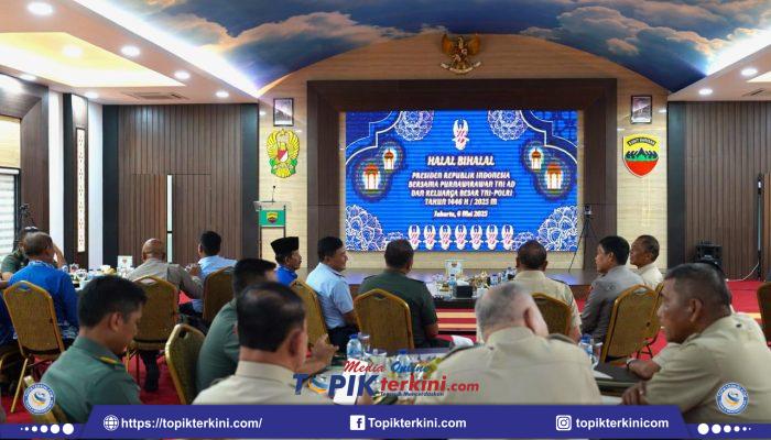 Kasdam I/BB Hadir Secara Virtual Halal Bihalal Presiden RI Bersama Purnawirawan TNI-Polri