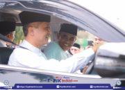 Tanpa Sopir, Menteri Transmigrasi Nyetir Sendiri Didampingi Gubernur Anwar Hafid