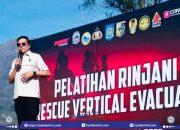 Bupati Lombok Timur Resmi Buka Pelatihan Rinjani Rescue Vertical Evacuation