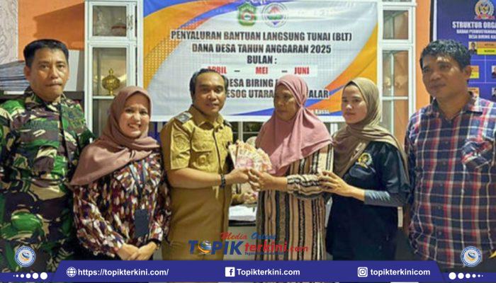 Pemdes Biring Kassi-Galut Salurkan BLT DD Tahap II Tahun 2025