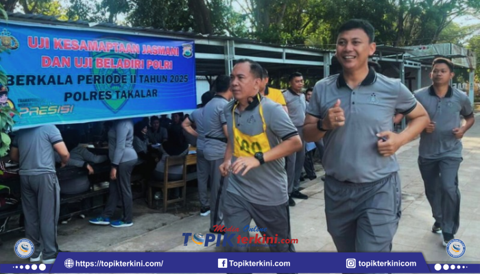 Polres Takalar Gelar Tes Kesamaptaan Jasmani Berkala, Ukur Kebugaran Personel