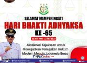 Camat Bukal Sampaikan Ucapan Selamat Hari Bhakti Adhyaksa ke-65