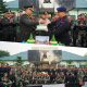 Jalin Soliditas dan Sinergitas, Brimob Polda Sultra Beri Kejutan di HUT ke-80 TNI di Batalyon 725 Woroagi