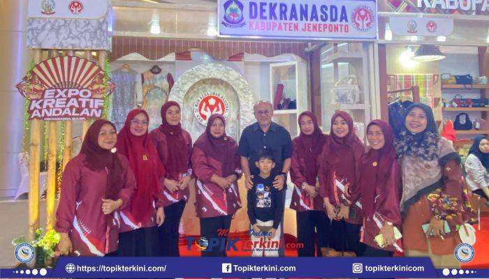 Tampilkan Kain Tope, Stand Jeneponto Pukau Pengunjung di Expo Kreatif Andalan Dekranasda Sulsel 2025