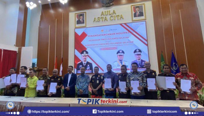 Bupati Takalar Teken Mou Pidana Kerja Sosial Bersama Kejari se-Sulsel