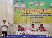 Bupati Buol Terpilih Aklamasi Pimpin KONI 2026–2030, Usung Semangat “Buol Hebat Menuju Puncak Prestasi”