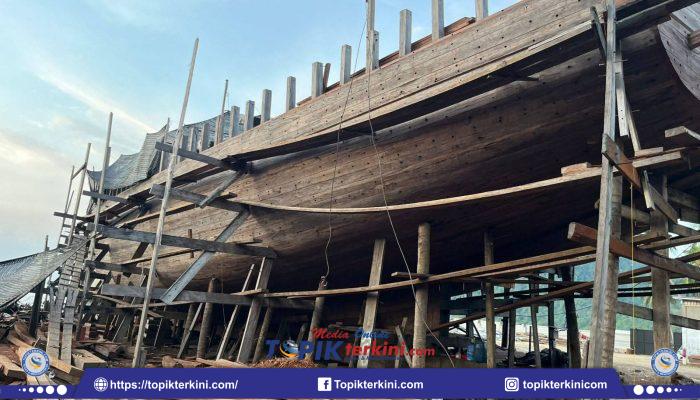 Bukan Cuma Di Sulsel, Ternyata Kapal Pinisi Bisa Dibuat di Konut