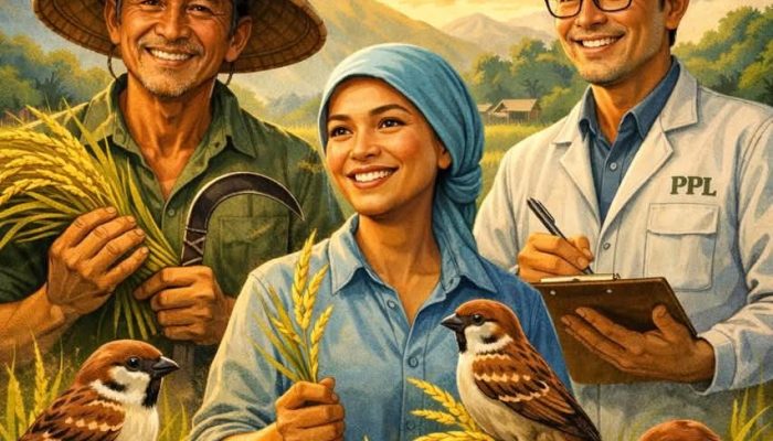 Petani, Padi, dan Burung Pipit: Tiga Tokoh dalam Drama Ketahanan Pangan