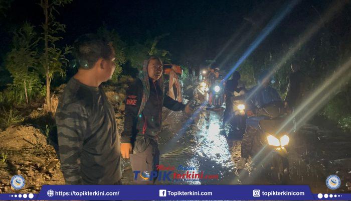 Cuaca Ekstrem Terjang Pantai Kura-Kura, Brimob Sigap Tangani Aduan Warga dan Atur Lalu Lintas
