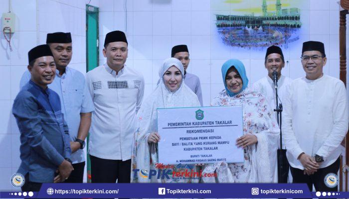Wabup Hengky Yasin Bersama Ketua Bidang I TP PKK Takalar Safari Ramadhan di Desa Lengkese