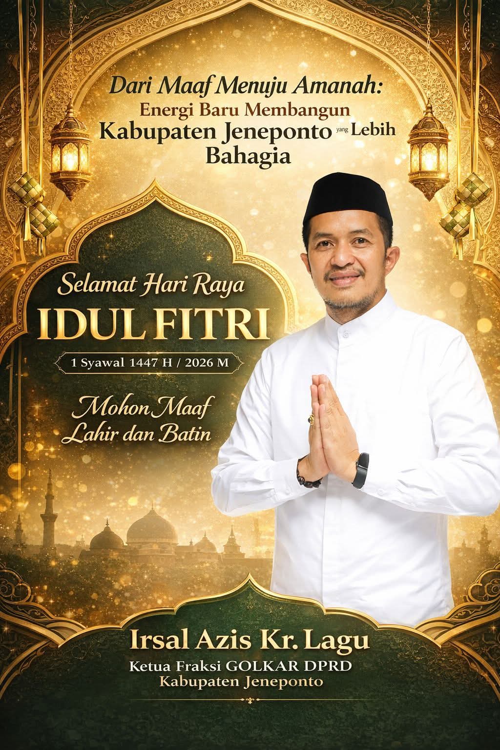 Dari Maaf Menuju Amanah: Energi Baru Membangun Kabupaten Jeneponto yang Lebih Bahagia